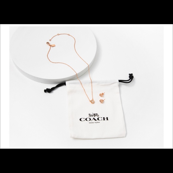Coach necklace and earring set - Picture 1 of 3